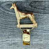 Pharaoh Hound Show Ring Clip - Gold Plate | Alden Arts