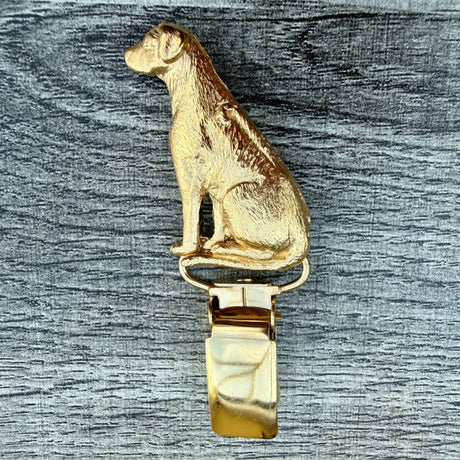 Rhodesian Ridgeback Show Ring Clip - Gold Plate | Alden Arts