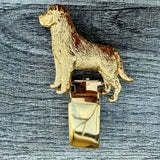 Rottweiler Show Ring Clip - Gold Plate | Alden Arts