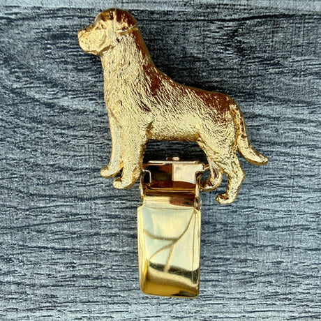 Rottweiler Show Ring Clip - Gold Plate | Alden Arts