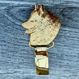 Samoyed Show Ring Clip - Gold Plate | Alden Arts