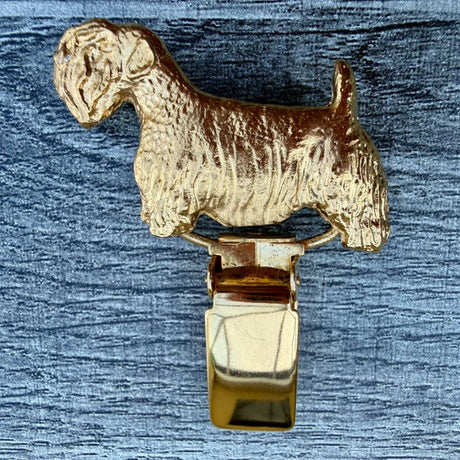 Sealyham Show Ring Clip - Gold Plate | Alden Arts