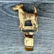 Smooth Fox Terrier Show Ring Clip - Gold Plate | Alden Arts