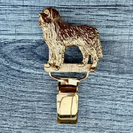 St Bernard Show Ring Clip - Gold Plate | Alden Arts