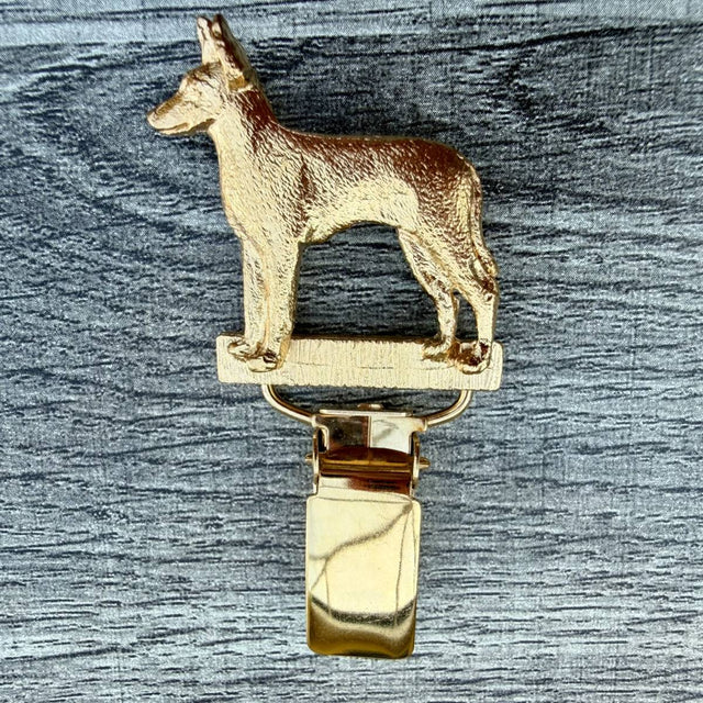 Toy Terrier Show Ring Clip - Gold Plate | Alden Arts