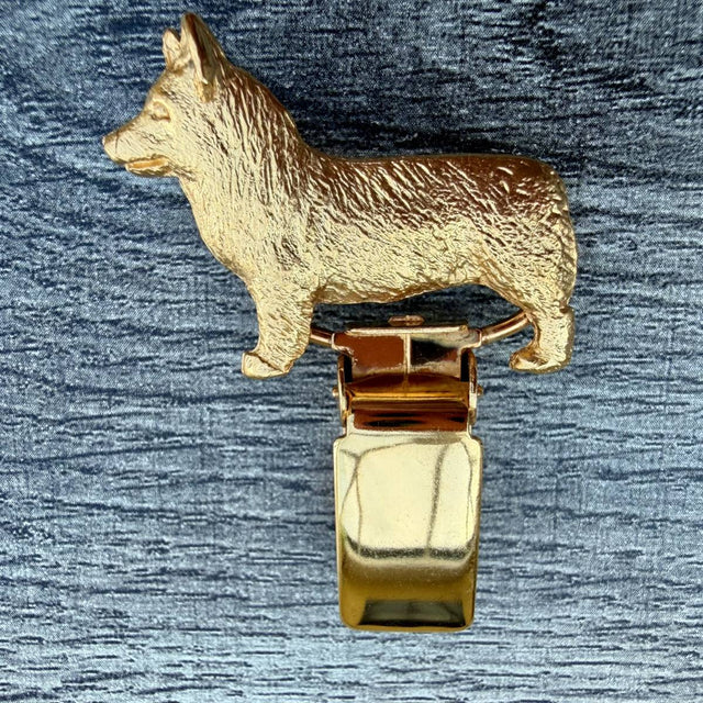 Vallhund Show Ring Clip - Gold Plate | Alden Arts
