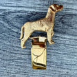 Weimaraner Show Ring Clip - Gold Plate | Alden Arts