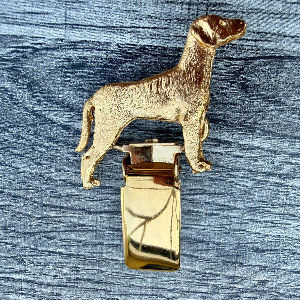 Weimaraner Show Ring Clip - Gold Plate | Alden Arts