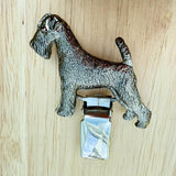 Airedale Show Ring Clip - Nickel Silver | Alden Arts