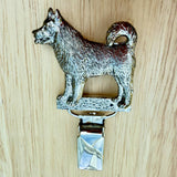 Alaskan Malamute Show Ring Clip - Nickel Silver | Alden Arts