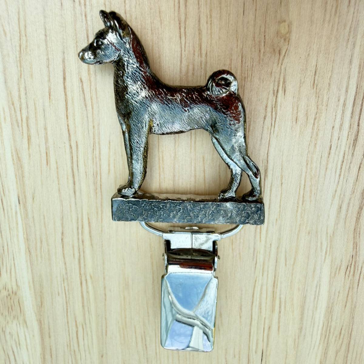 Basenji Show Ring Clip - Nickel Silver | Alden Arts