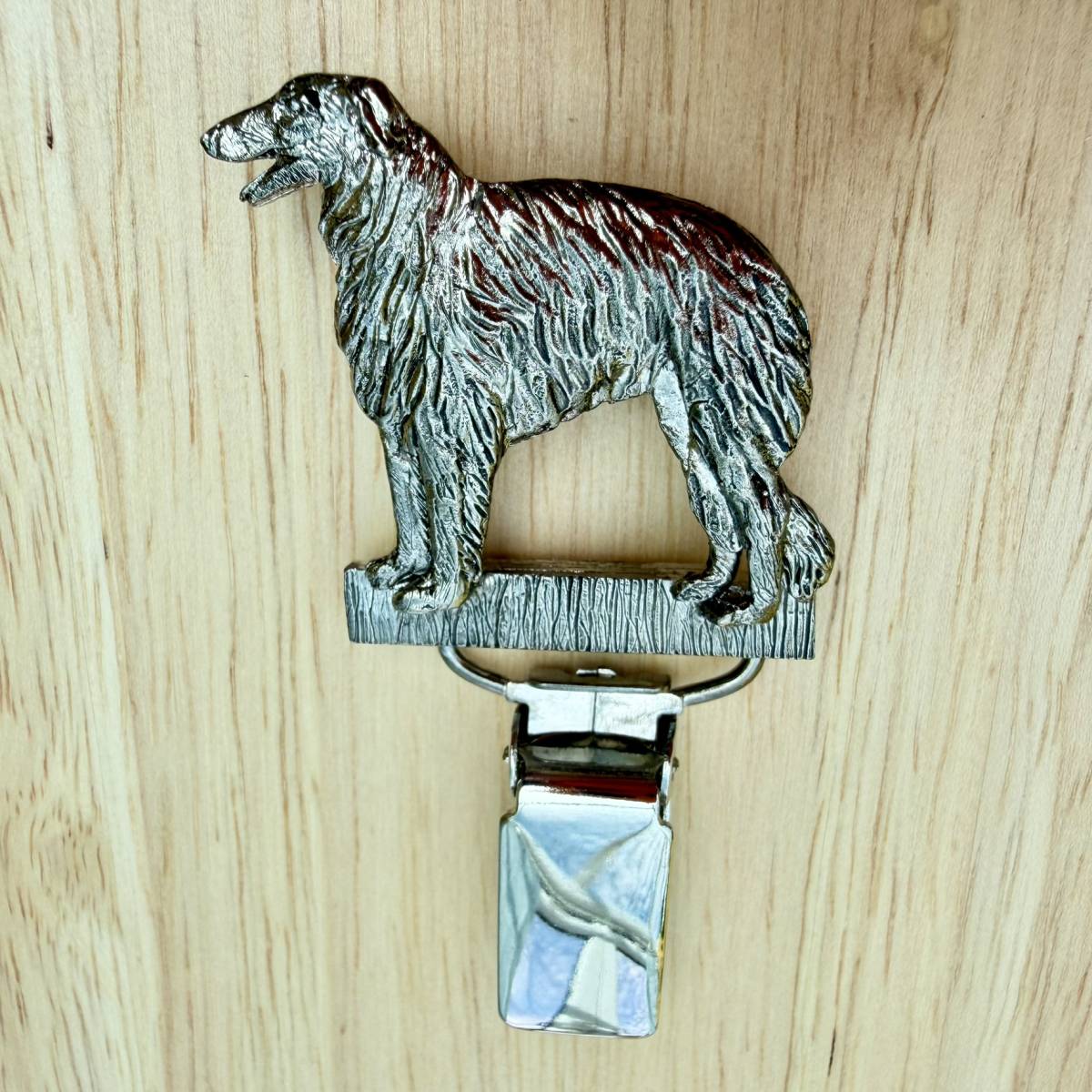 Borzoi Show Ring Clip - Nickel Silver | Alden Arts