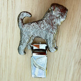 Black Russian Terrier Show Ring Clip - Nickel Silver | Alden Arts