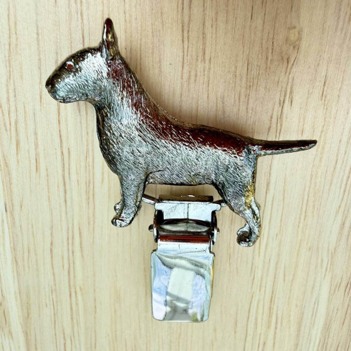 Bull Terrier Show Ring Clip - Nickel Silver | Alden Arts