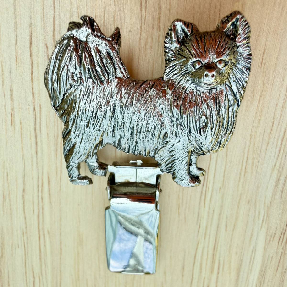Chihuahua Long Hair Show Ring Clip - Nickel Silver | Alden Arts