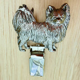 Chihuahua Long Hair Show Ring Clip - Nickel Silver | Alden Arts
