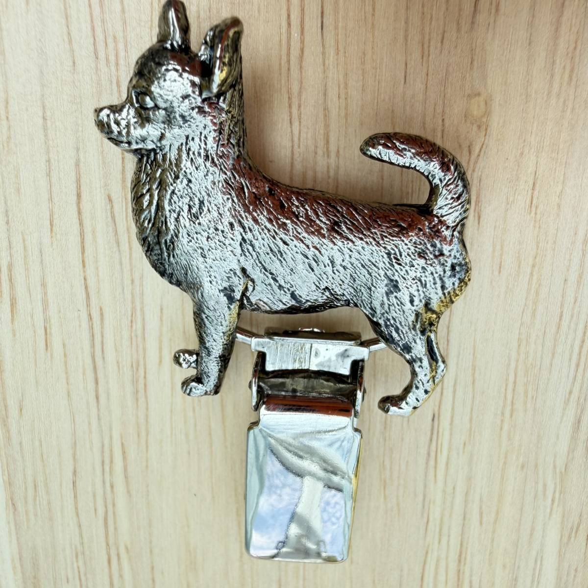 Chihuahua Smooth Hair Show Ring Clip - Nickel Silver | Alden Arts