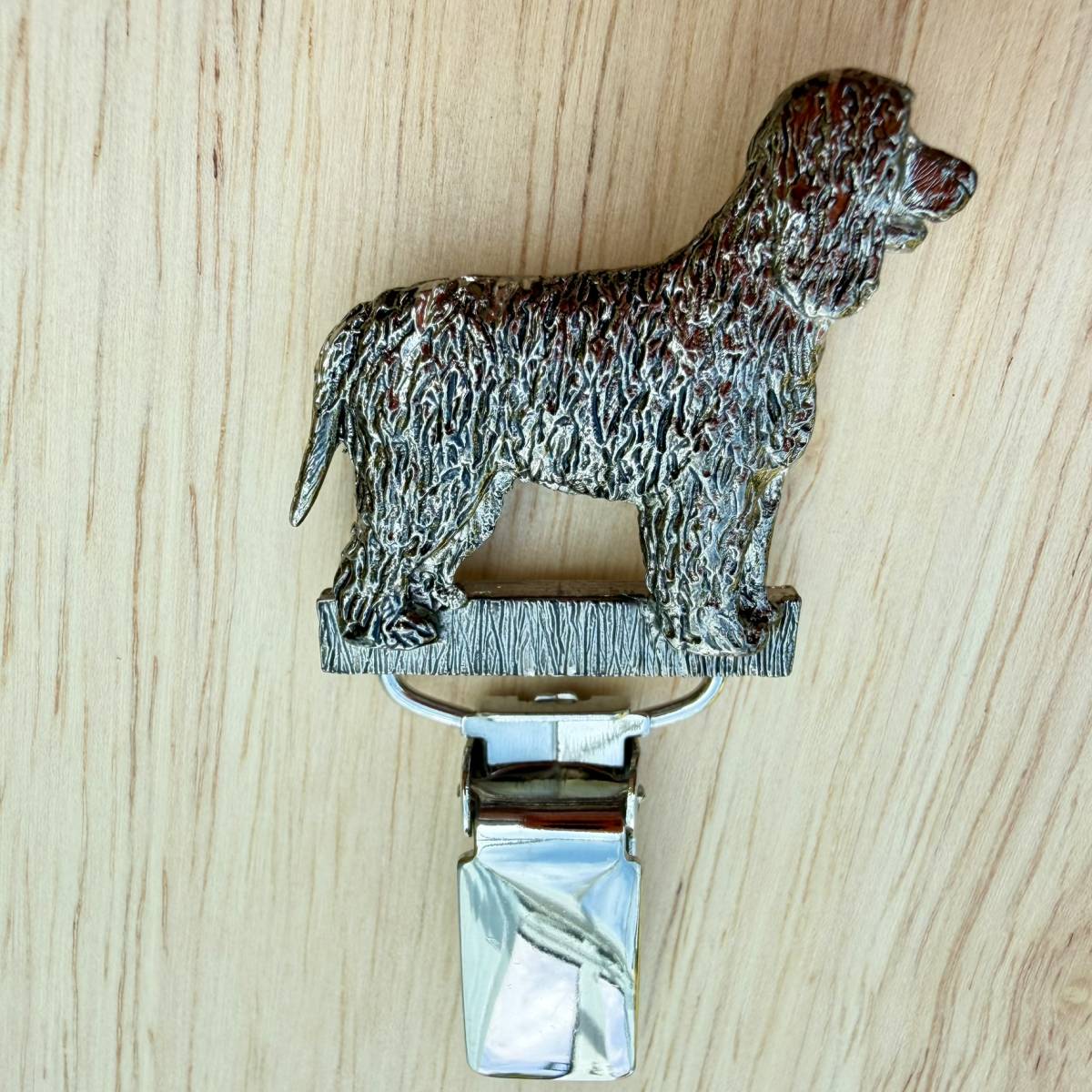 Irish Water Spaniel Show Ring Clip - Nickel Silver | Alden Arts