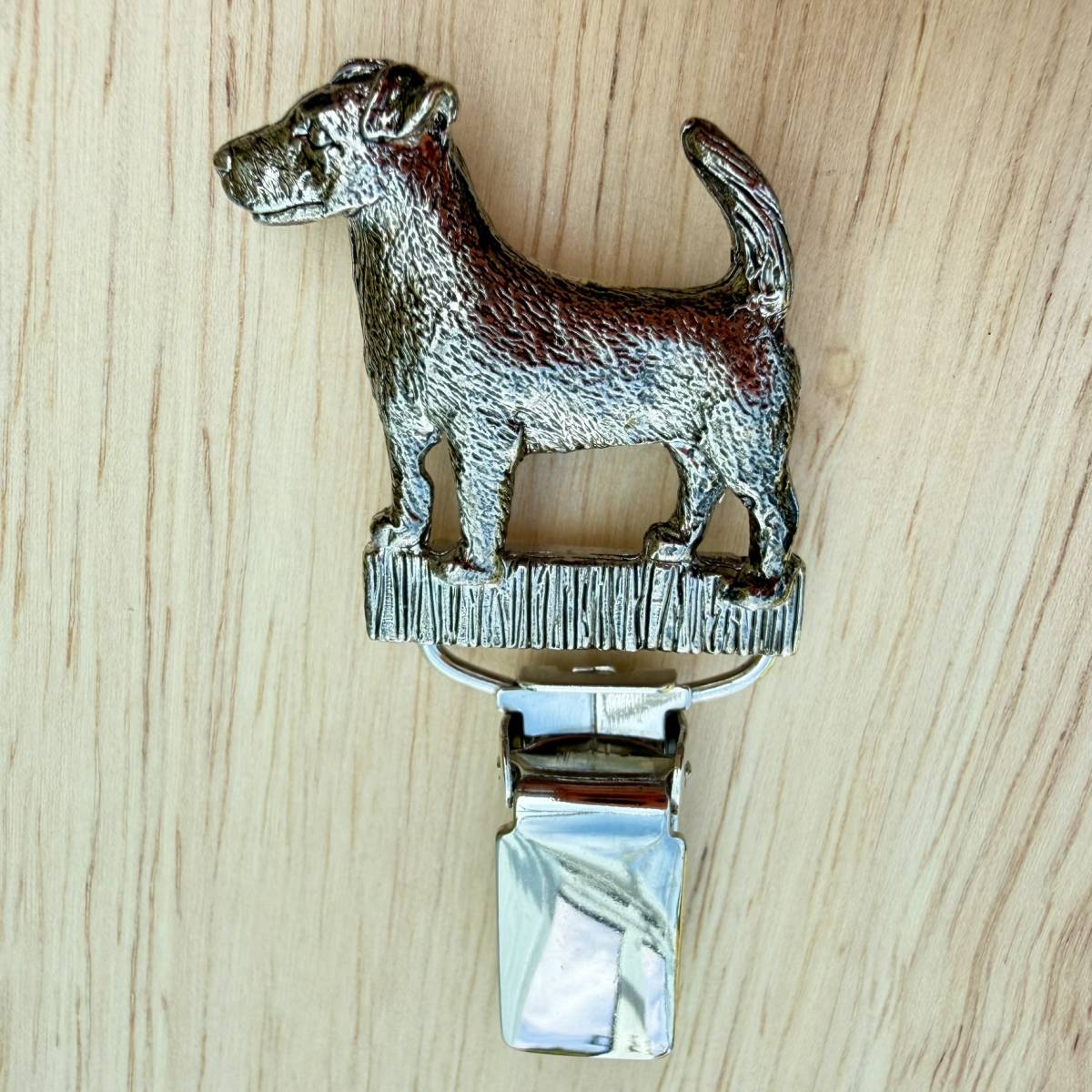 Jack Russell Small Show Ring Clip - Nickel Silver | Alden Arts