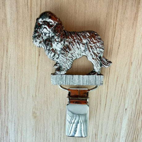 King Charles Spaniel Show Ring Clip - Nickel Silver | Alden Arts