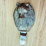 Keeshond Show Ring Clip - Nickel Silver | Alden Arts