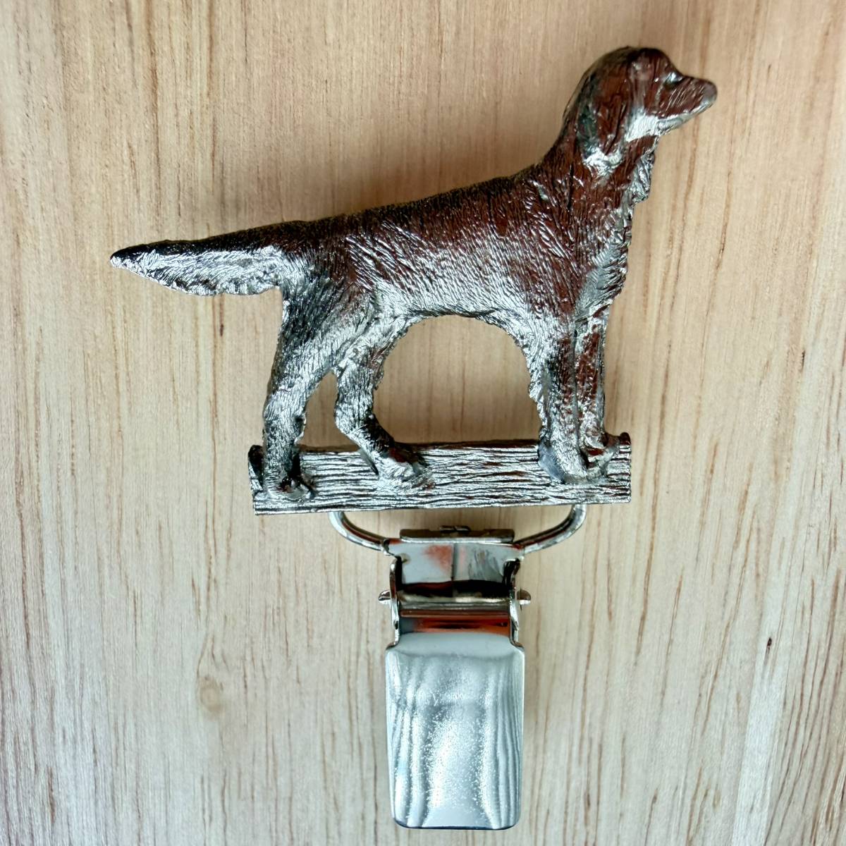 Munsterlander Large Show Ring Clip - Nickel Silver | Alden Arts