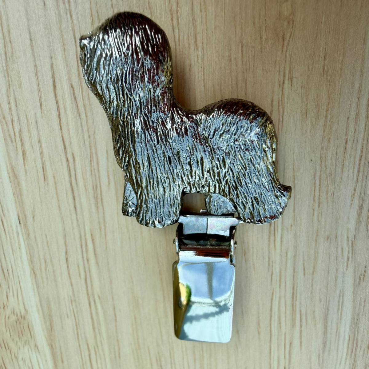Old English Sheepdog Show Cut Show Ring Clip - Nickel Silver | Alden Arts