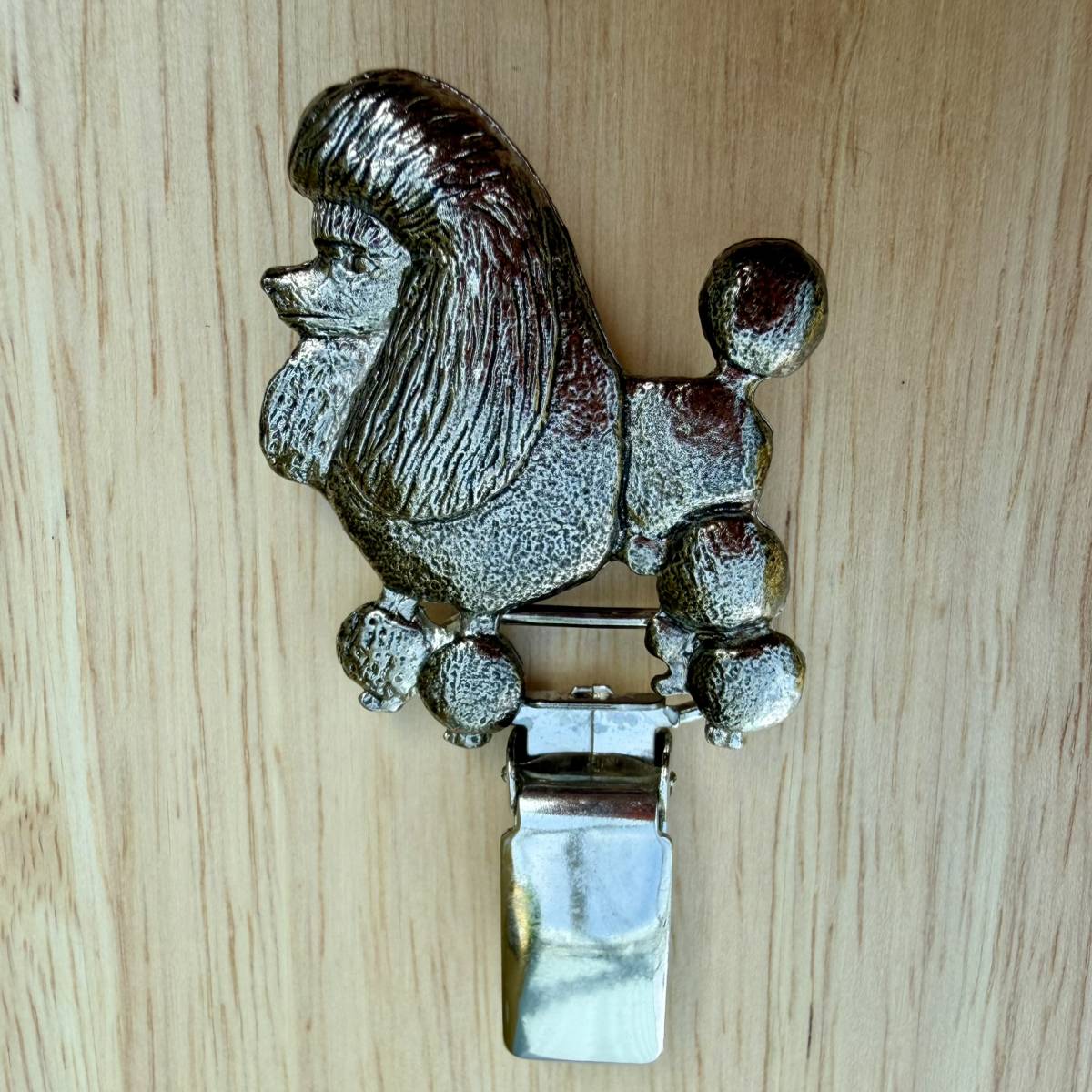 Poodle Standard Lion Cut Show Ring Clip - Nickel Silver | Alden Arts