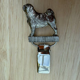 Pug Show Ring Clip - Nickel Silver | Alden Arts