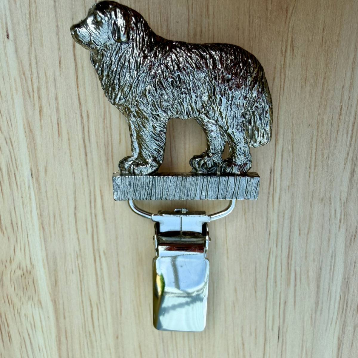 Pyrenean Mountain Dog Show Ring Clip - Nickel Silver | Alden Arts