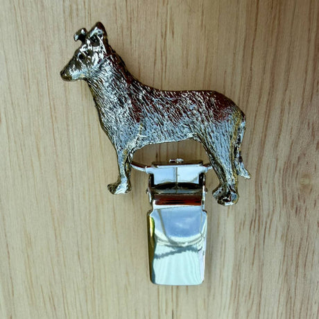 Smooth Collie Show Ring Clip - Nickel Silver | Alden Arts