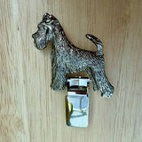 Schnauzer Miniature Show Ring Clip - Nickel Silver | Alden Arts