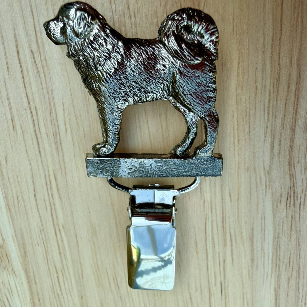 Tibetan Mastiff Show Ring Clip - Nickel Silver | Alden Arts