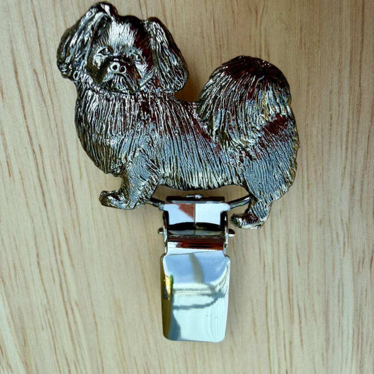 Tibetan Spaniel Show Ring Clip - Nickel Silver | Alden Arts