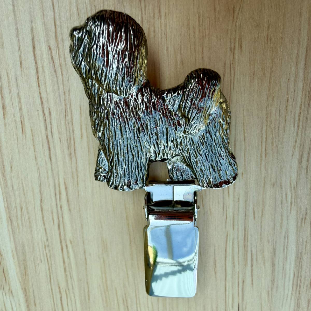 Tibetan Terrier Show Ring Clip - Nickel Silver | Alden Arts