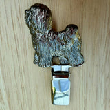 Tibetan Terrier Show Ring Clip - Nickel Silver | Alden Arts