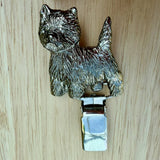 West Highland White Small Show Ring Clip - Nickel Silver | Alden Arts