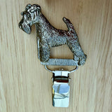 Wire Haired Terrier Show Ring Clip - Nickel Silver | Alden Arts